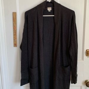 Long Charcoal Sweater